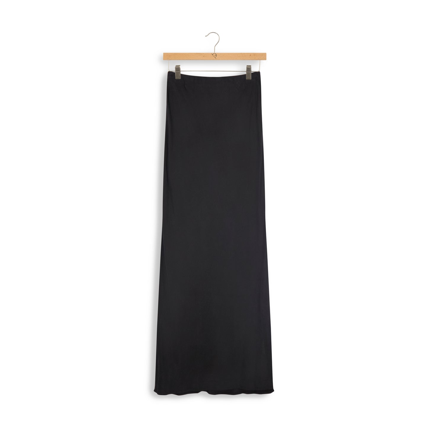 point suede straight skirt