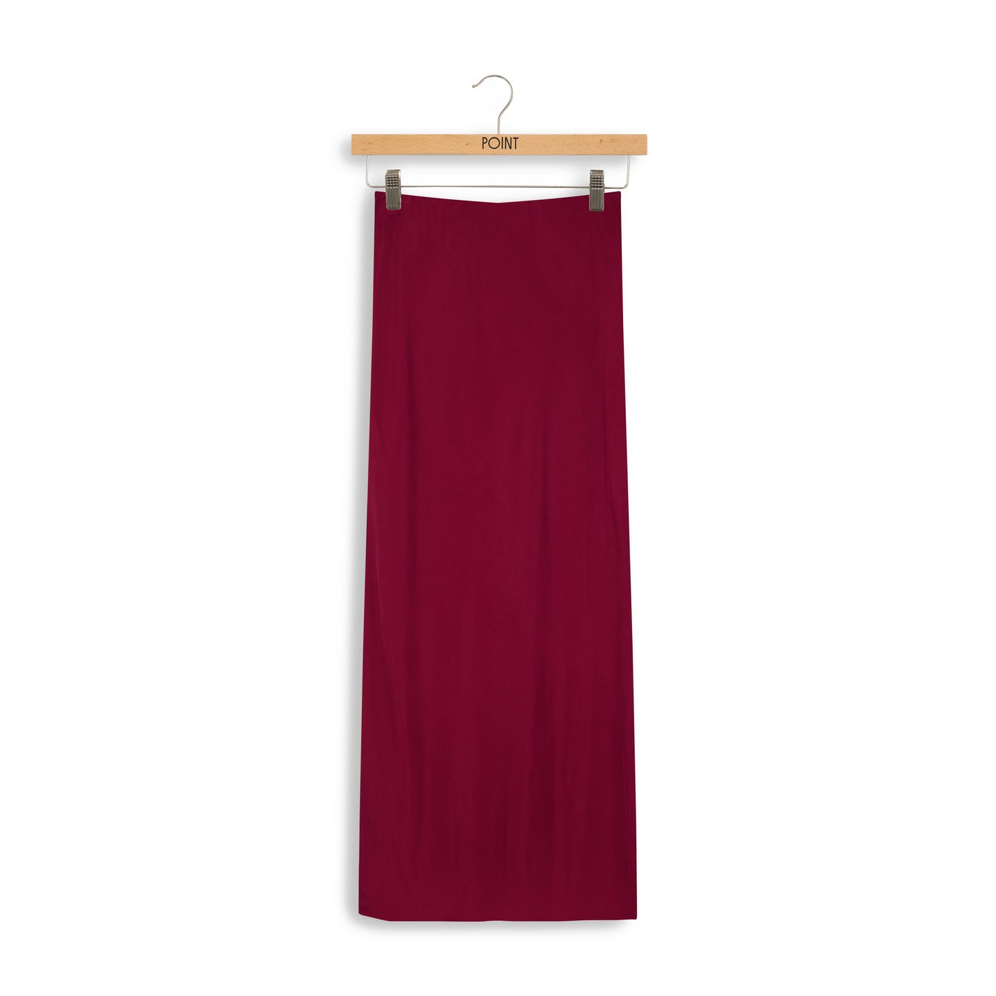 point suede straight skirt