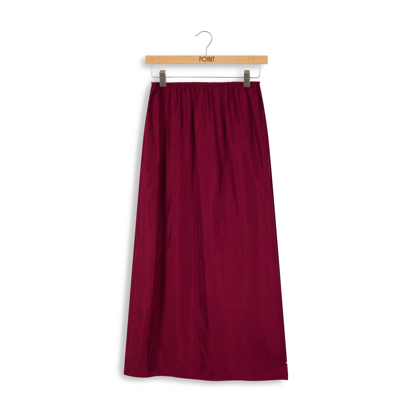 point suede aline slip skirt