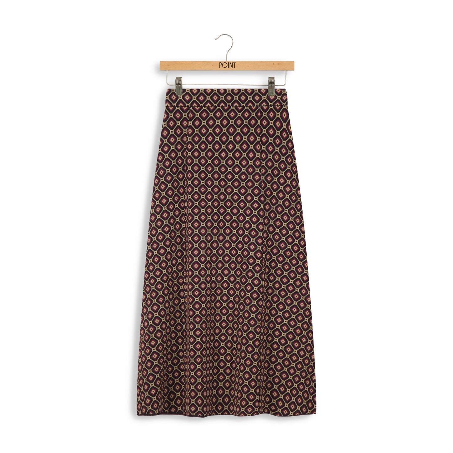 point jacquard aline skirt