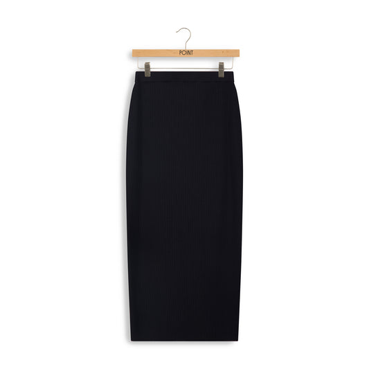 point luxe ribbed skirt