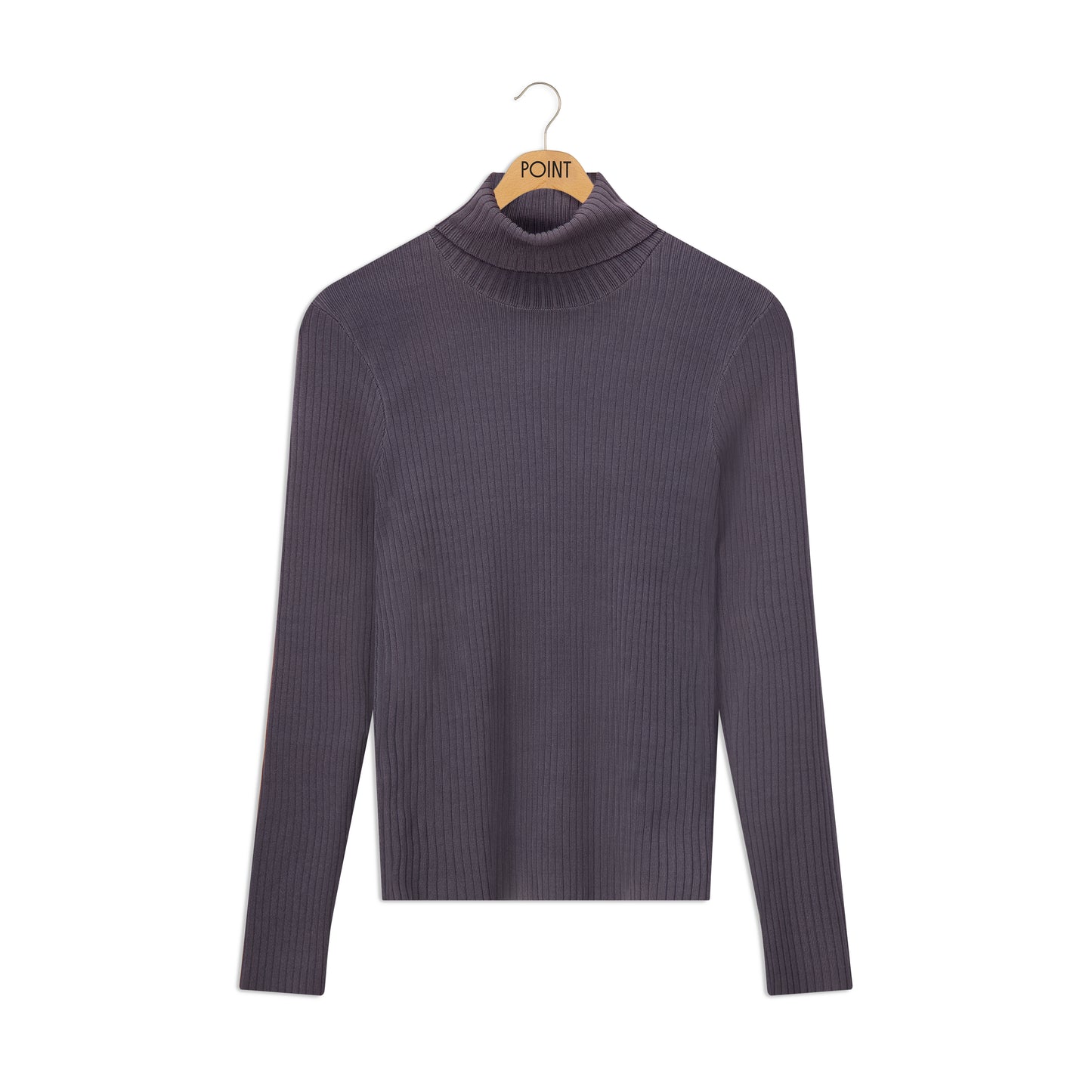 point luxe ribbed turtleneck