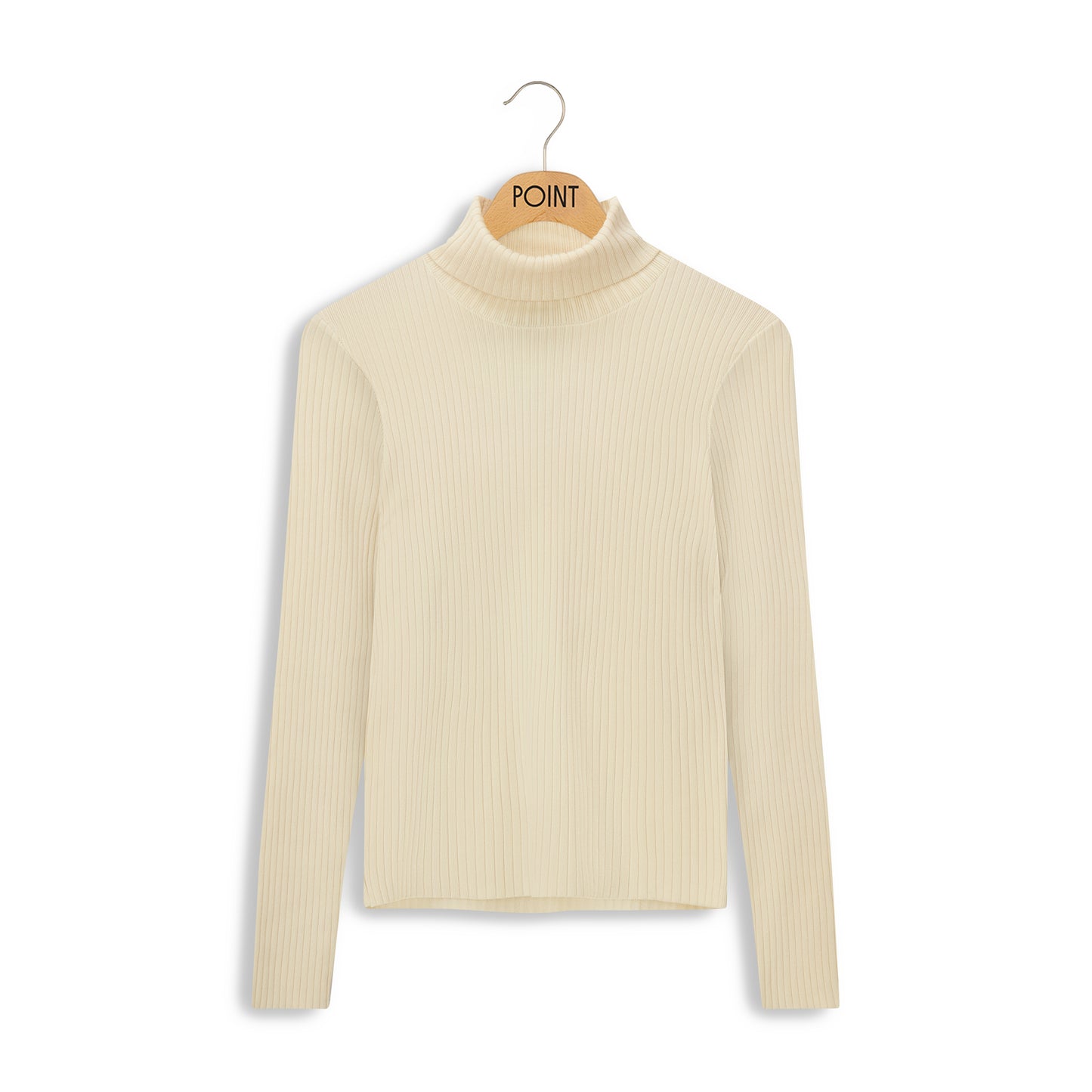 point luxe ribbed turtleneck