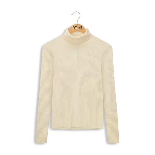 point luxe ribbed turtleneck