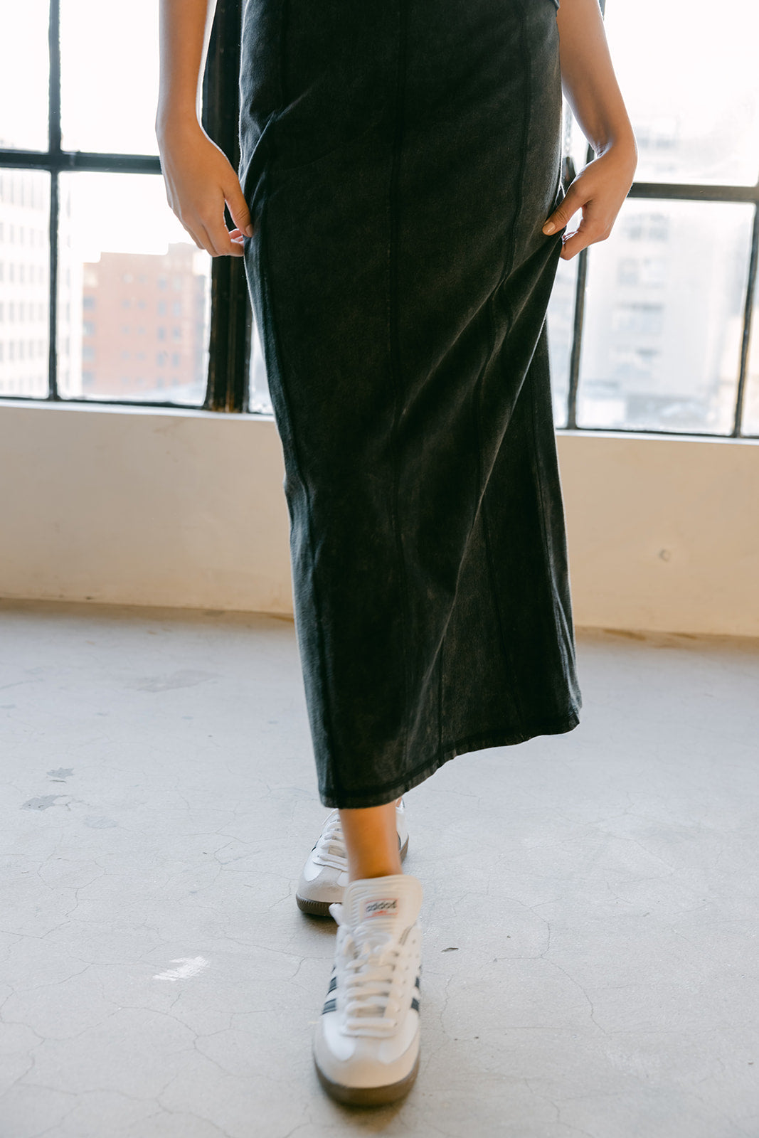 point maxi skirt