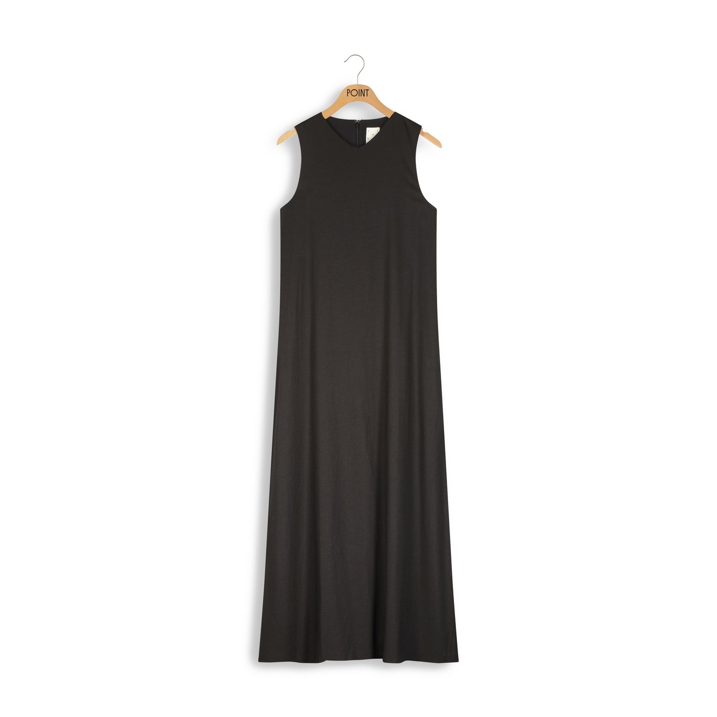 point vneck maxi dress