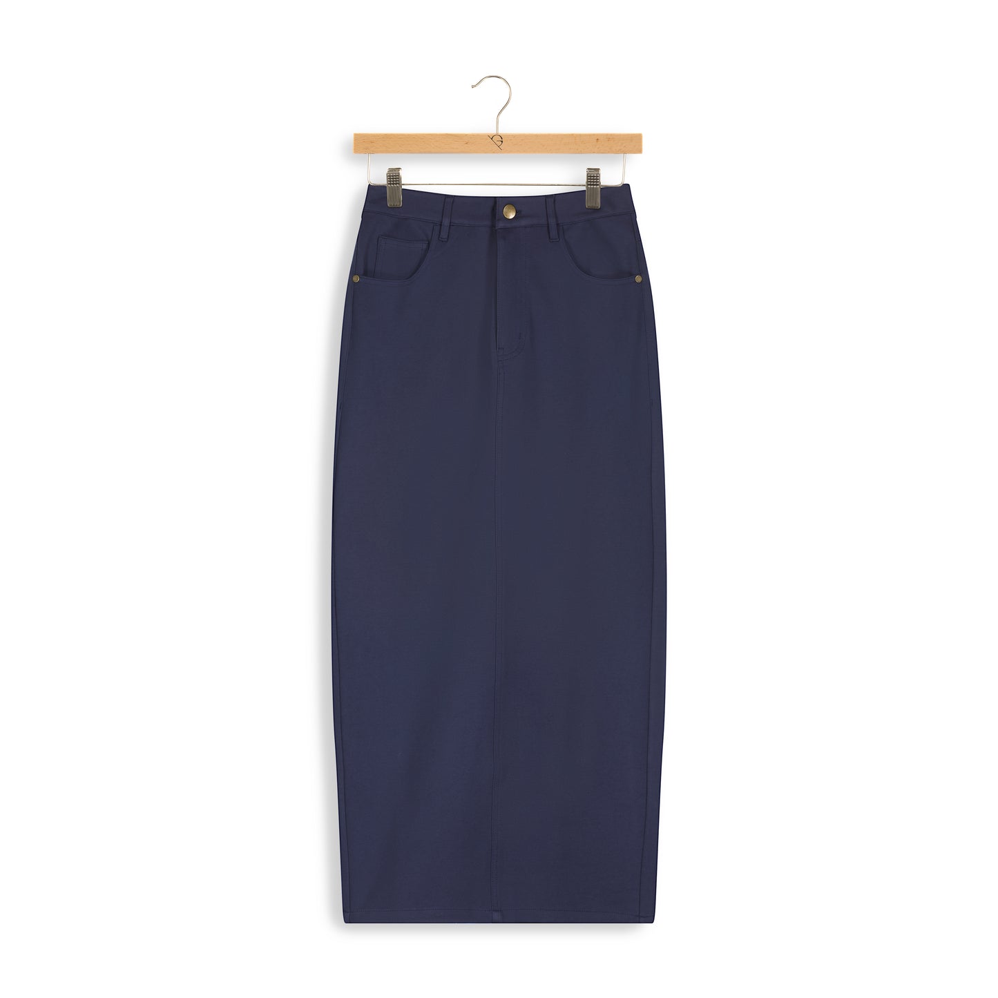 Long Straight Ponte Skirt