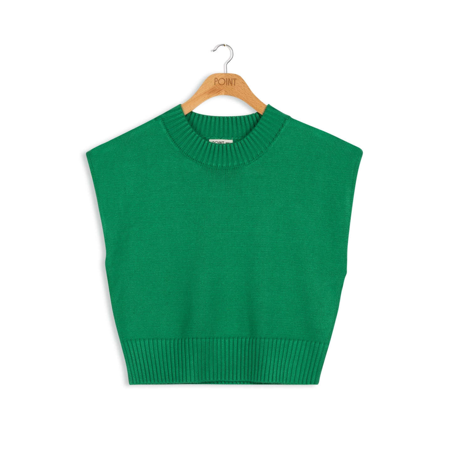 point knit pull over vest