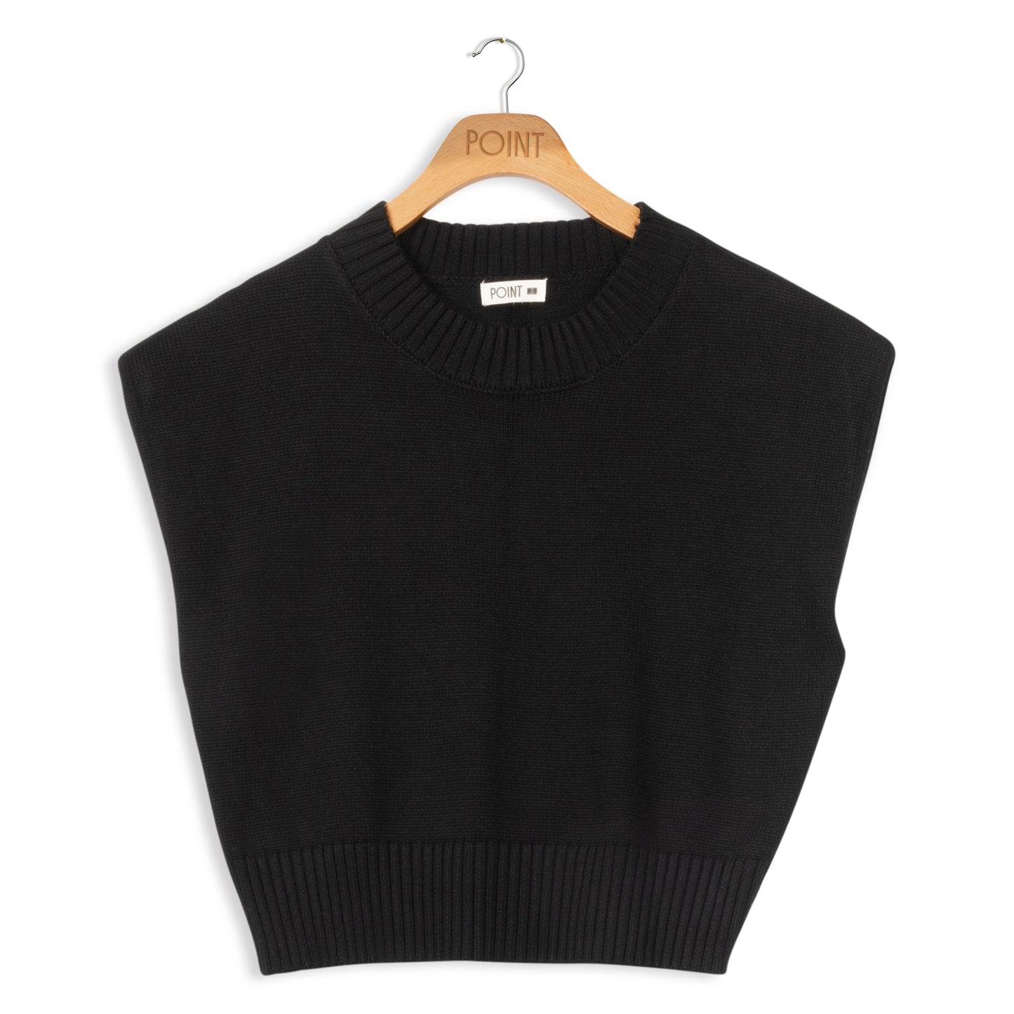 point knit pull over vest