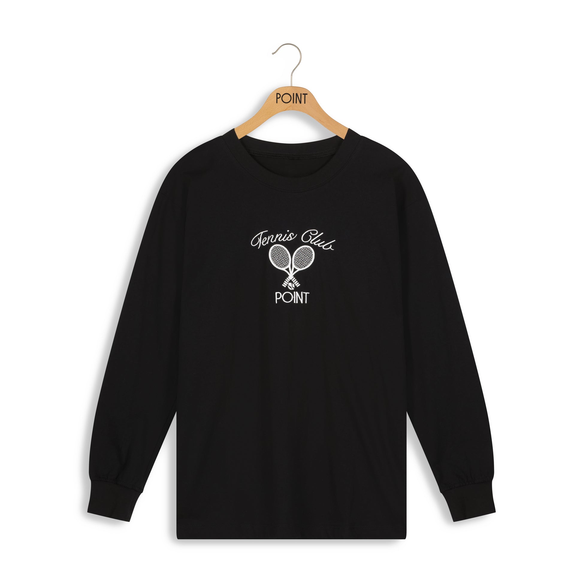 point tennis long sleeve tee