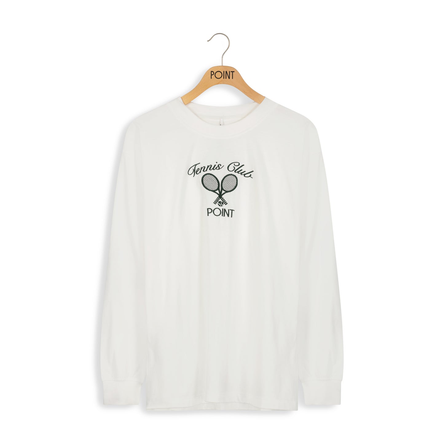 point tennis long sleeve tee