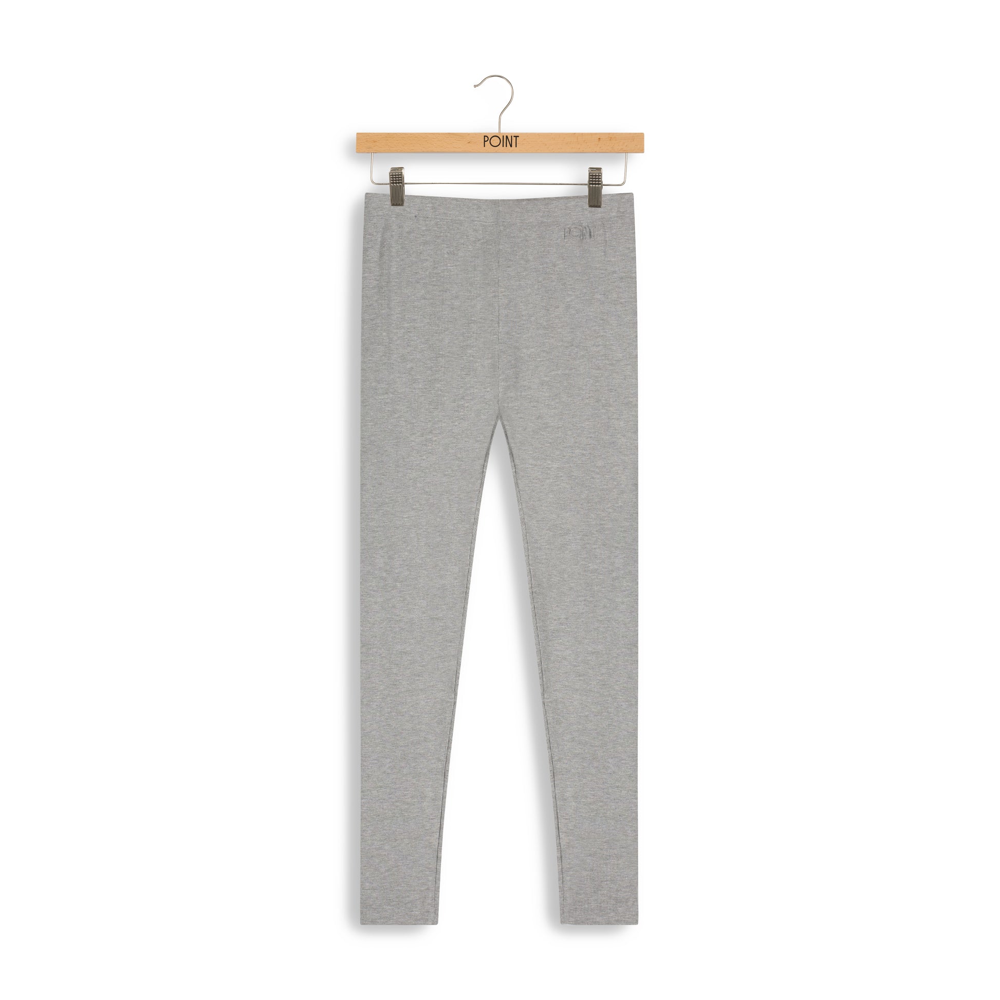 point ribbed legging - grey