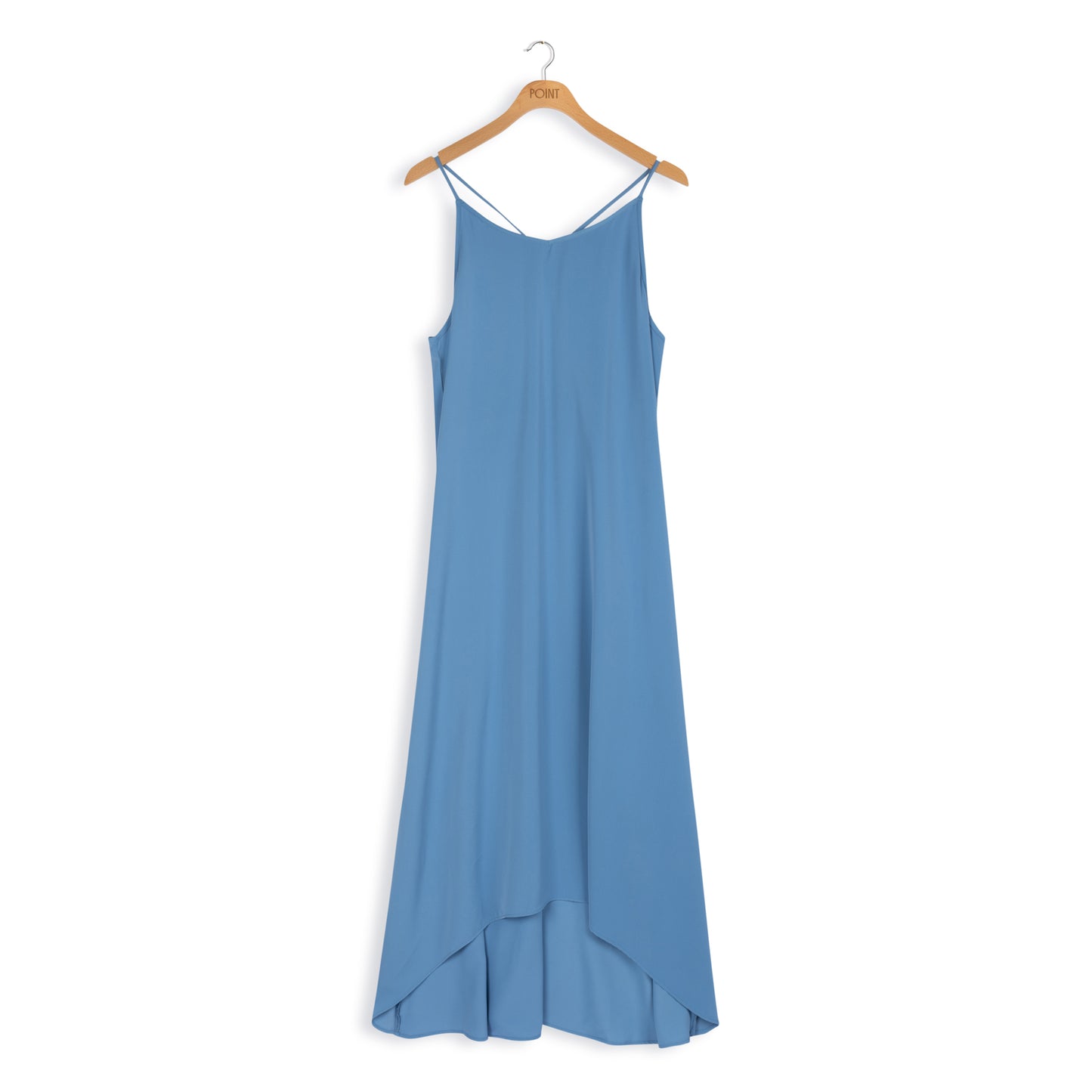 point hi low slip dress