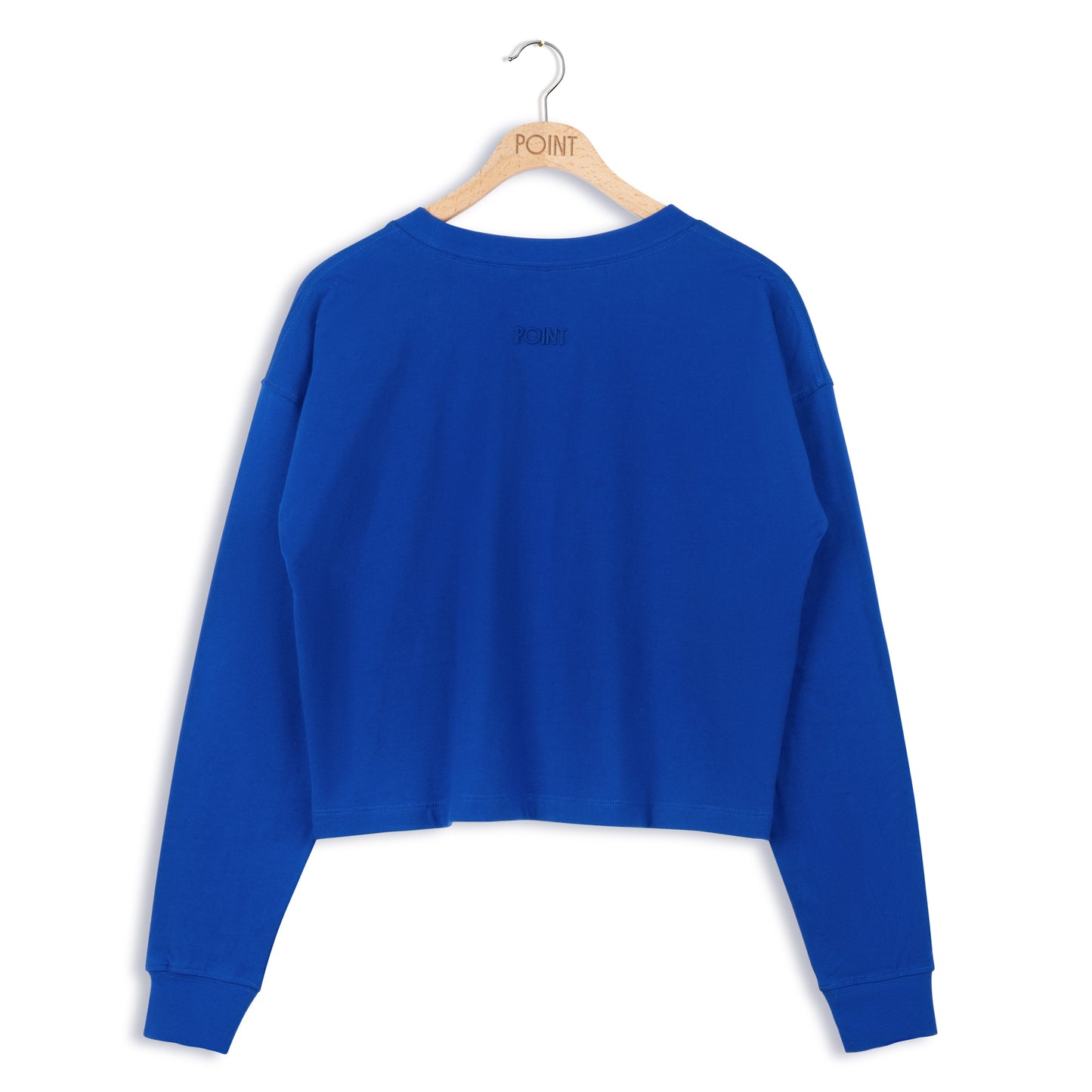 point ls crewneck crop tee