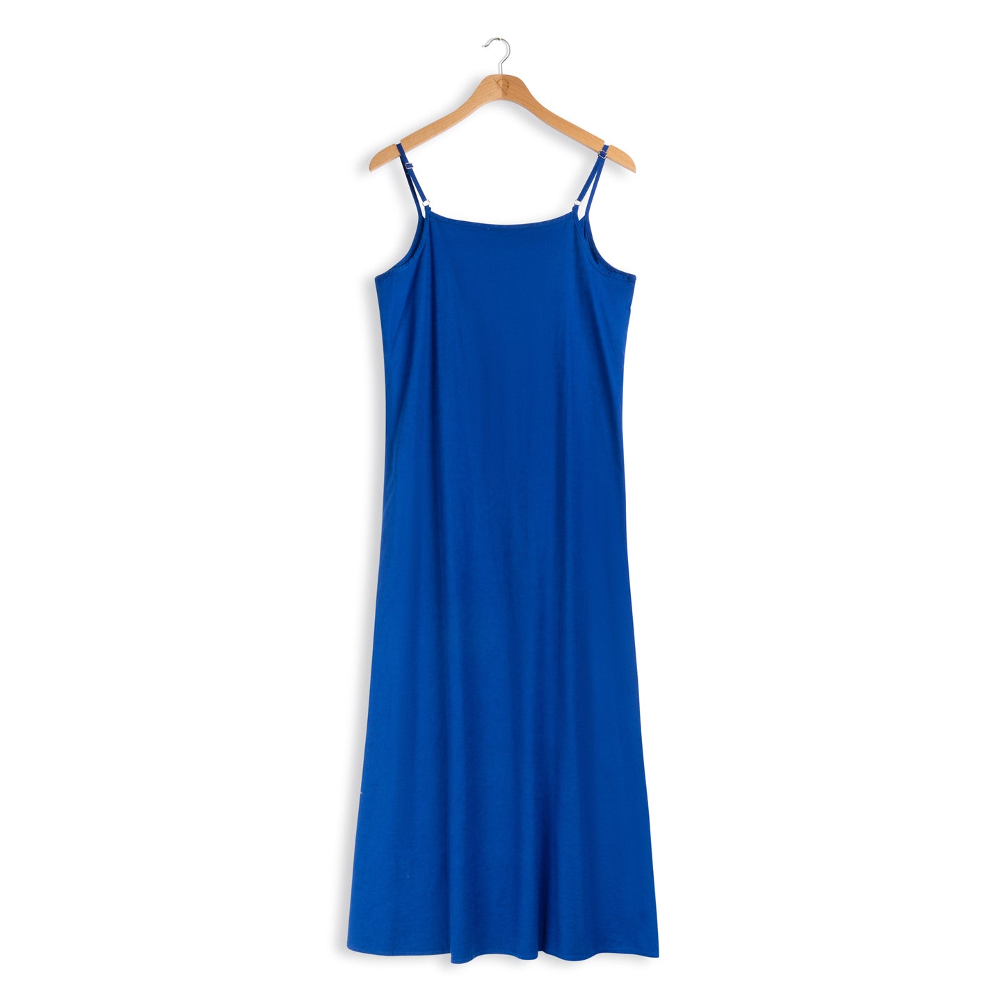 point linen slip dress