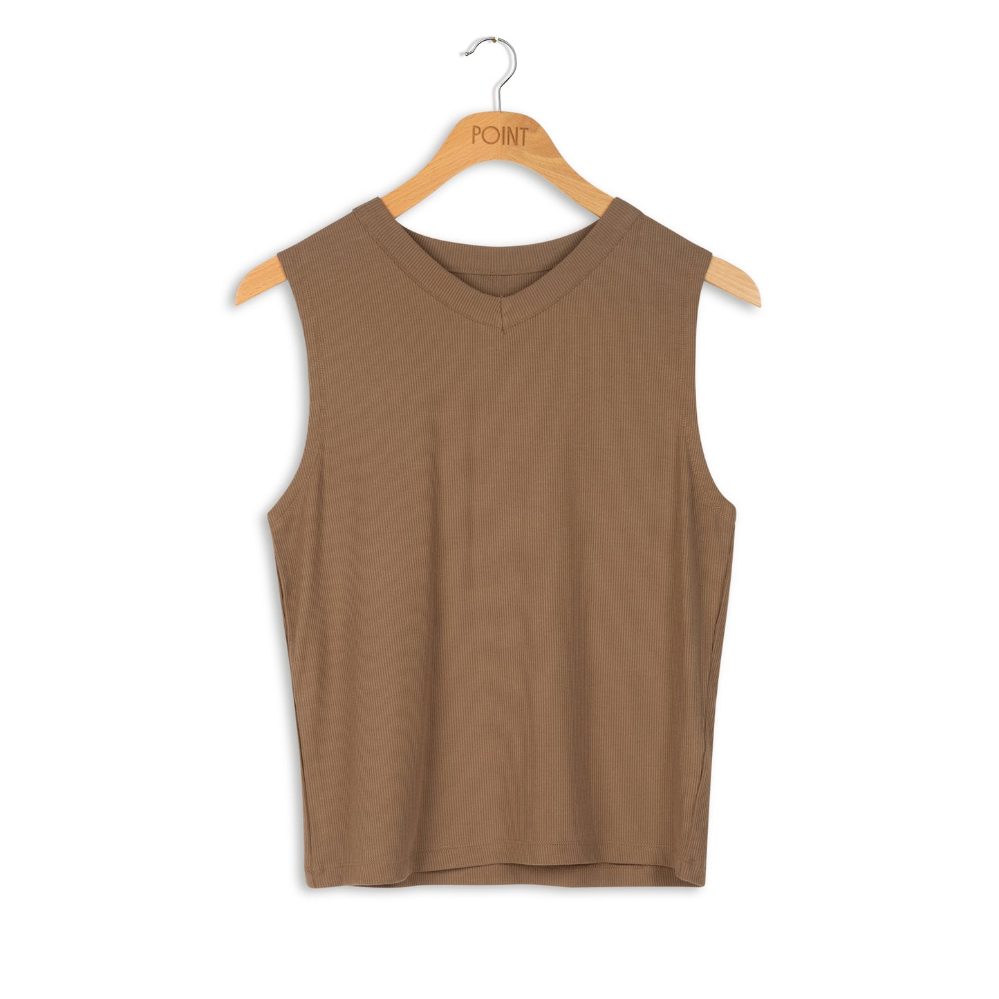 point core v-neck tank