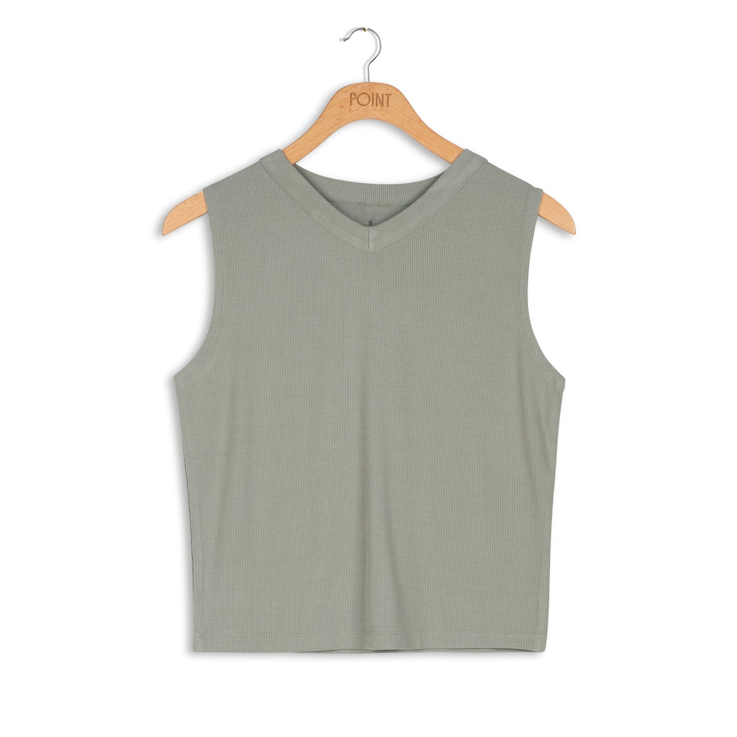 point core v-neck tank